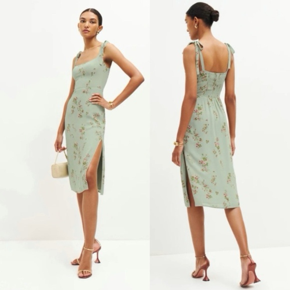 Reformation Besse Midi Dress Hampstead 4 NWOT